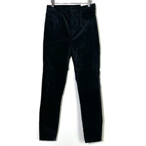 Ann Taylor Velour The Skinny Black Pants Size 6 NWT